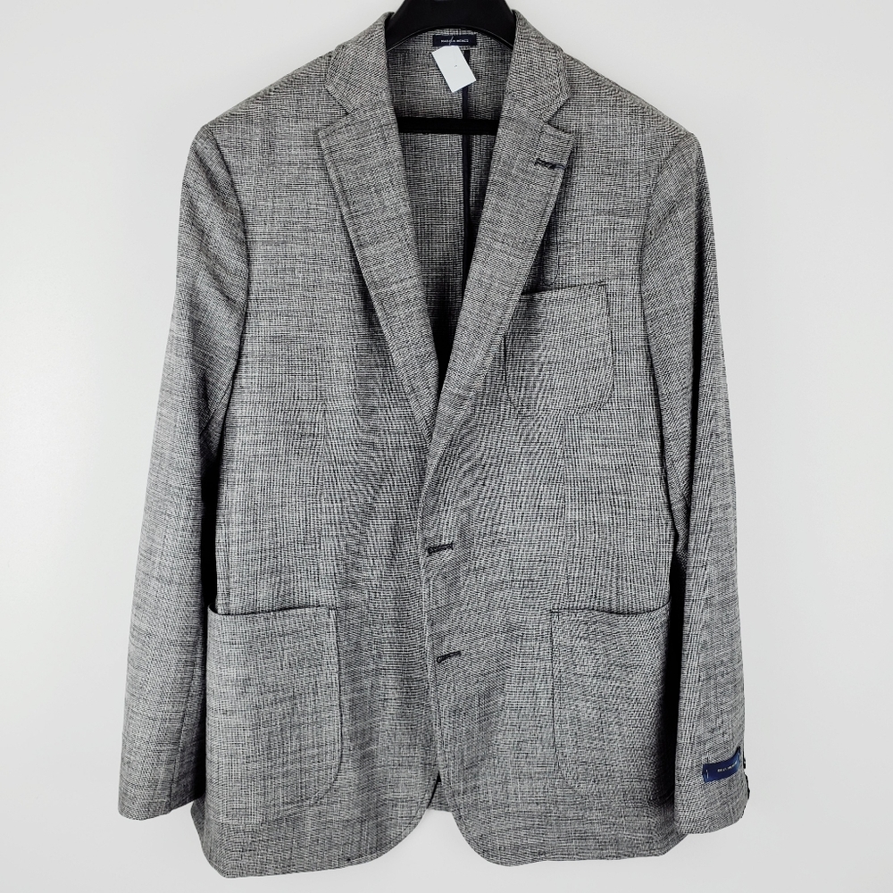 Stafford Classic Fit Gray Micro Blazer